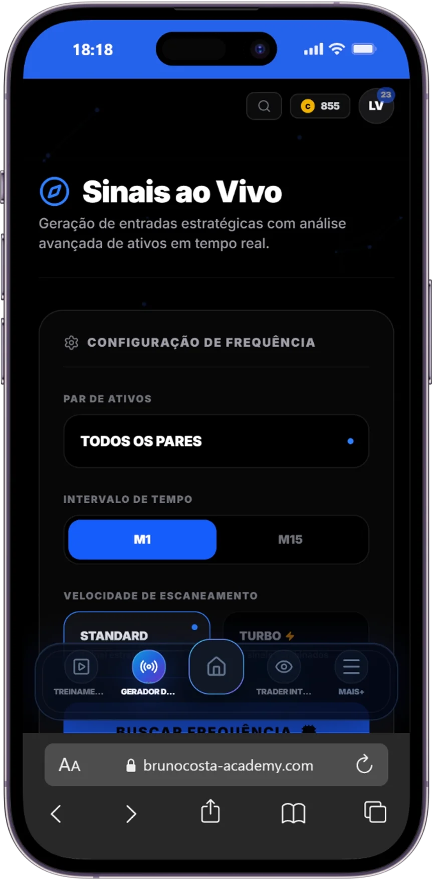Área de Membros Mobile
